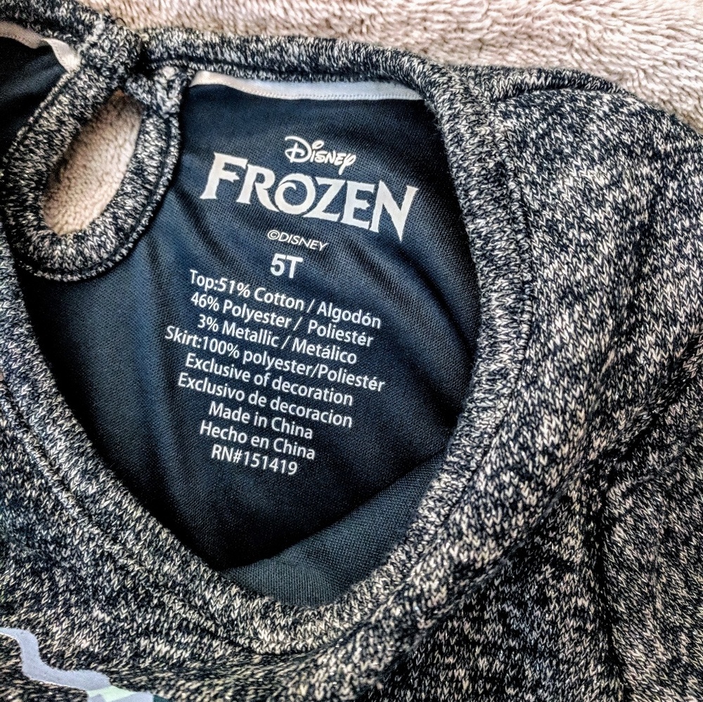 NWT Disney Frozen Long Sleeve Dress, 5T